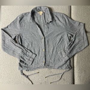 MICHAEL Michael Kors Black and White Striped Top